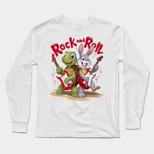 Musical Reptile and Hare Rock Out Roll Long Sleeve T-Shirt